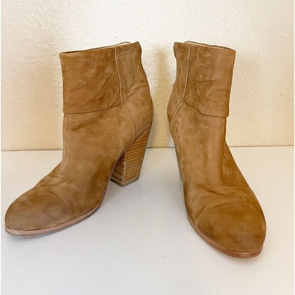 Rag & Bone Classic Newbury style ankle boots in tan size 37 - Picture 10 of 11